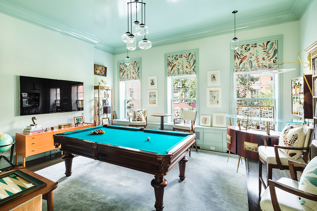Greenwich Village Townhouse Game Room