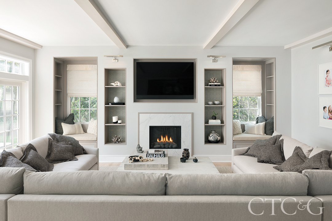 Beige Living Room Modern Home Decor