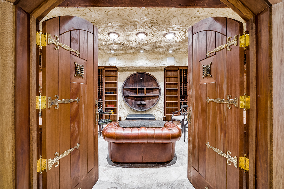 Extraordinary Waterfront Home With Playful Style Lists In Norwalk Ct Wine Cellar