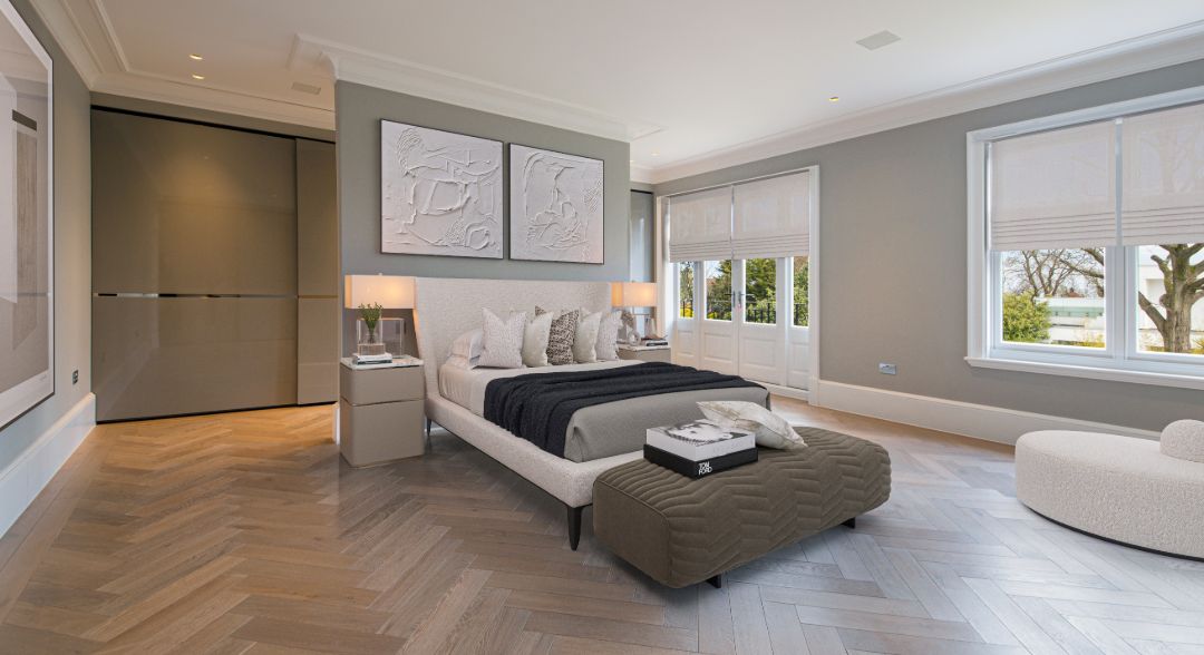 Former Mi6 Spy Base Turned London Mansion Master Bedroom