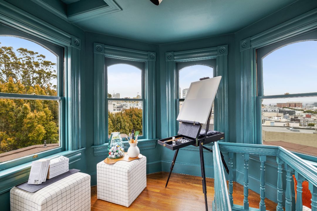 San Francisco Feusier Octagon House Tiffany Blue Studio