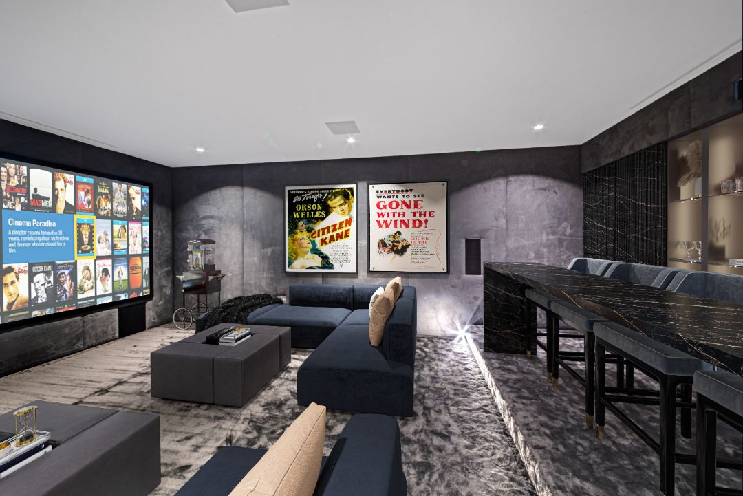 Former Mi6 Spy Base Turned London Mansion Cinema Room & Cocktail Bar