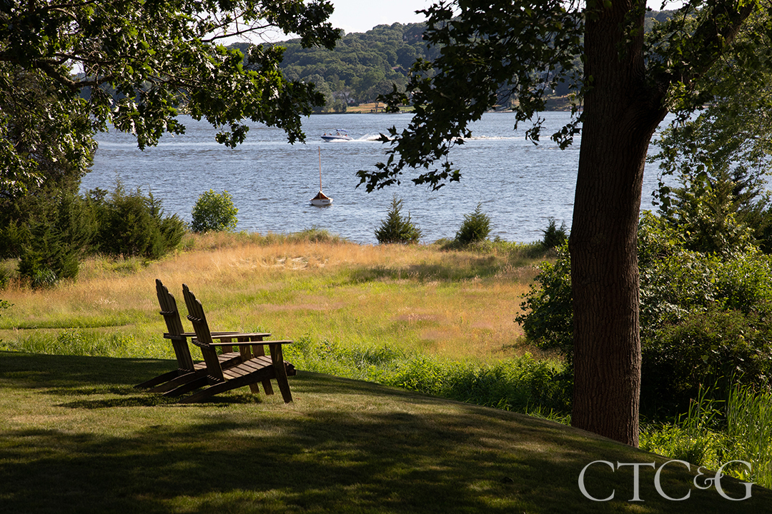 chairs overlooking the connecticut river