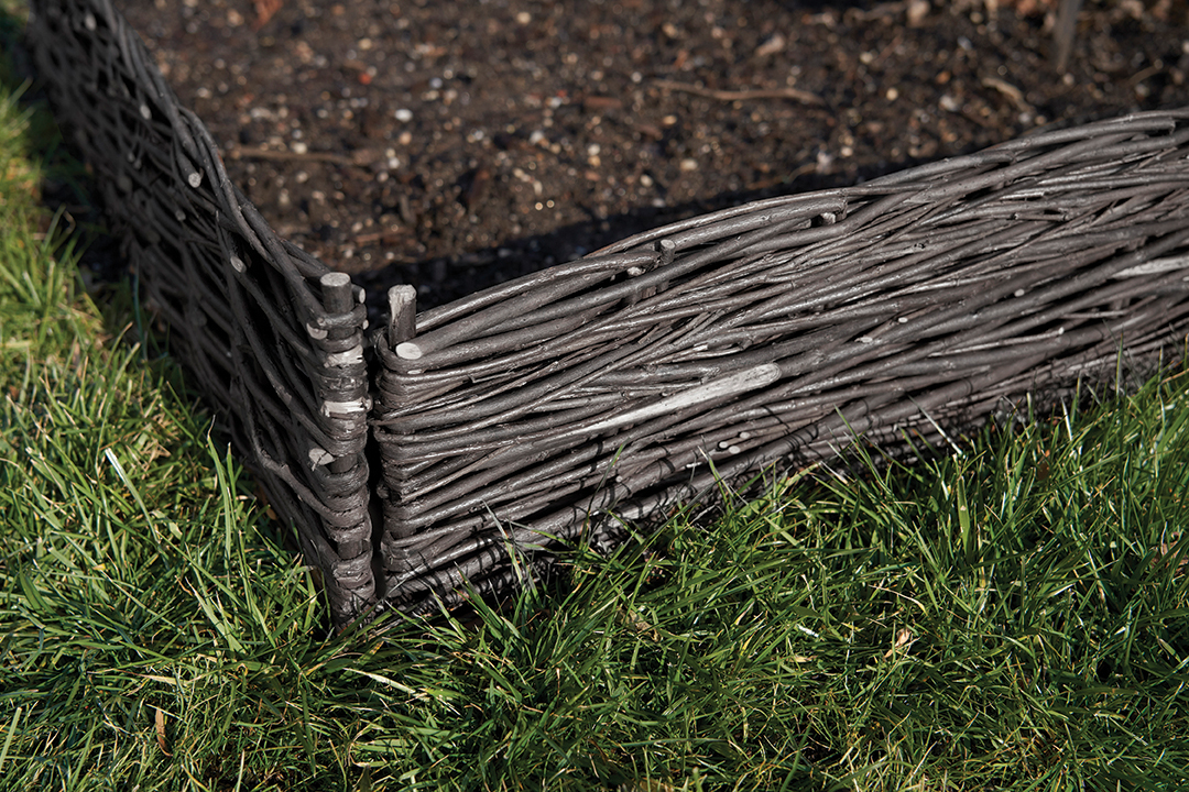 Handmade Lattice That Outlines The Garden Area