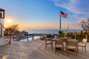 Composer Jerry Herman Fire Island Pines Beach House Pool with Bay Views