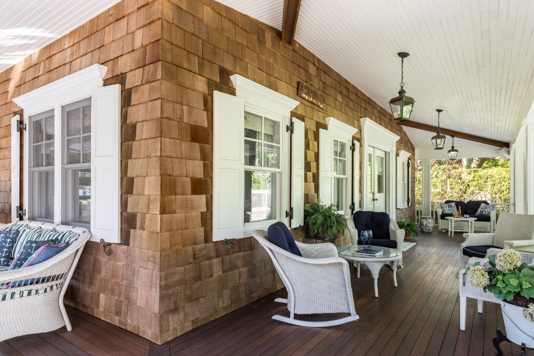 Southampton Historic District Traditional Home Cedar Shingle Porch