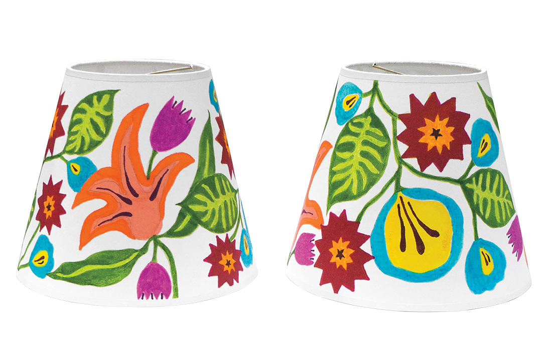 Hand Decorated Clip Lampshades