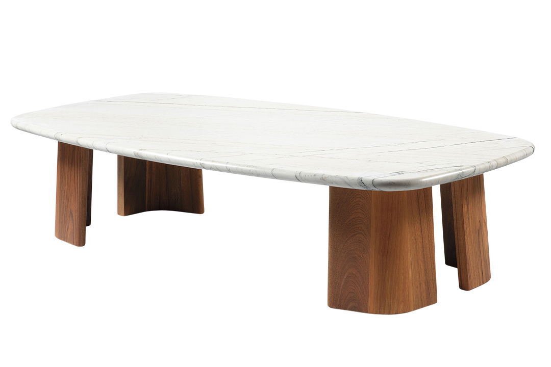 cocktail table with marble top