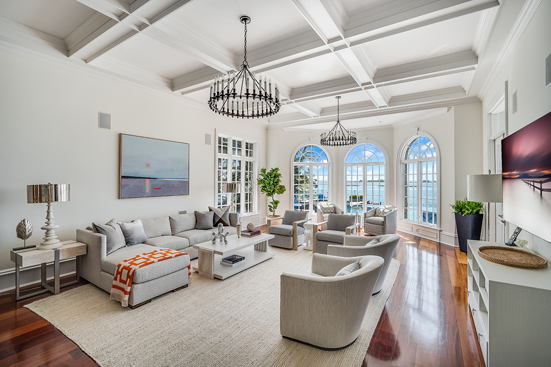 Extraordinary Waterfront Home With Playful Style Lists In Norwalk Ct Den