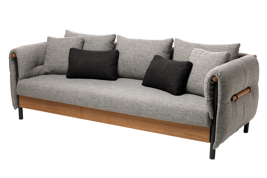 Gray Domino Sofa By Jenry Hall Designs