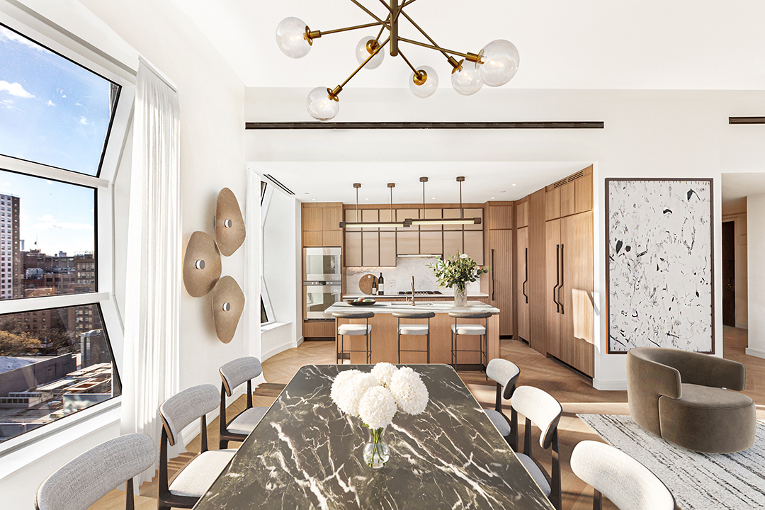 This Light Filled Penthouse In Nycs Lantern House Wants Almost 13m Dining