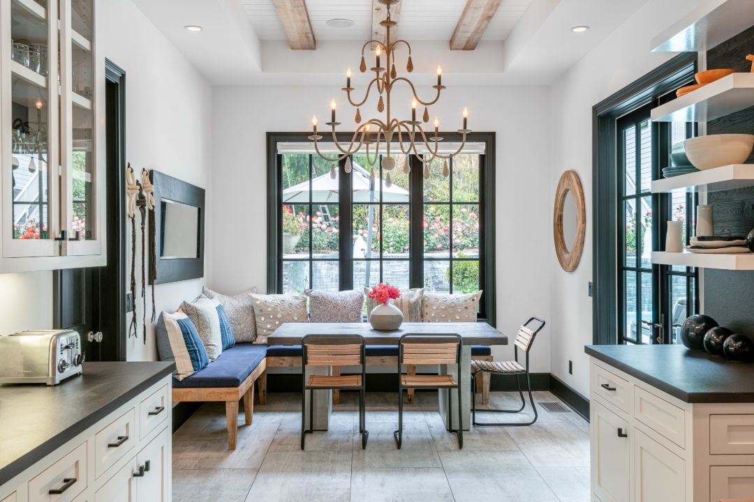 True Religion Cofounder Royal Oaks Encino Traditional Home Breakfast Nook