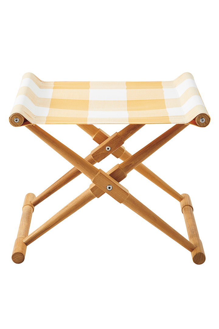 Plaid Camp Stool