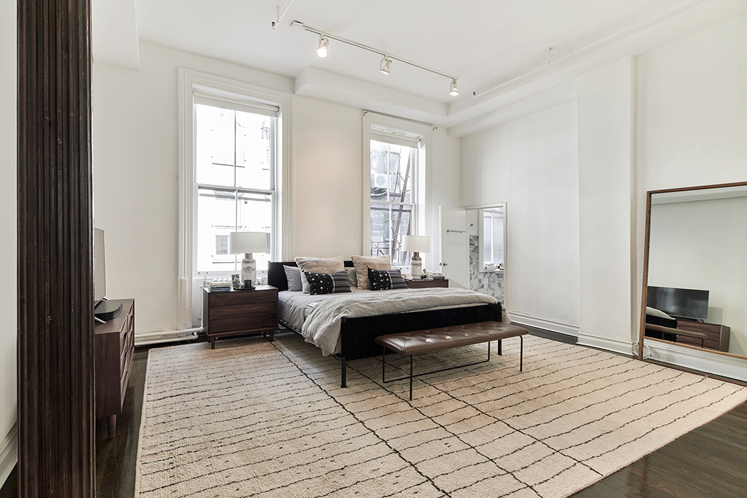 Tour A Bright And Chic Soho Loft Newly Listed For 7m Primary Bedroom