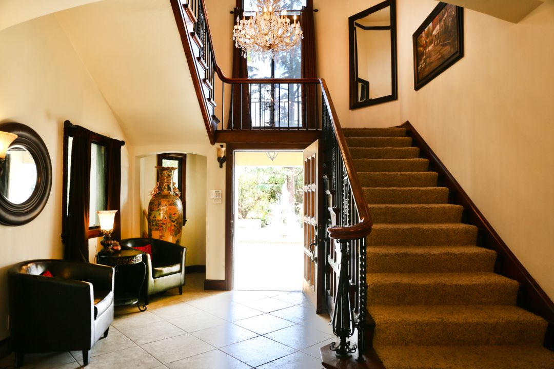 Phil Spector Sells Pyrenees Castle Foyer