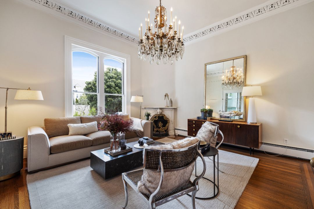 San Francisco Feusier Octagon House Living Room