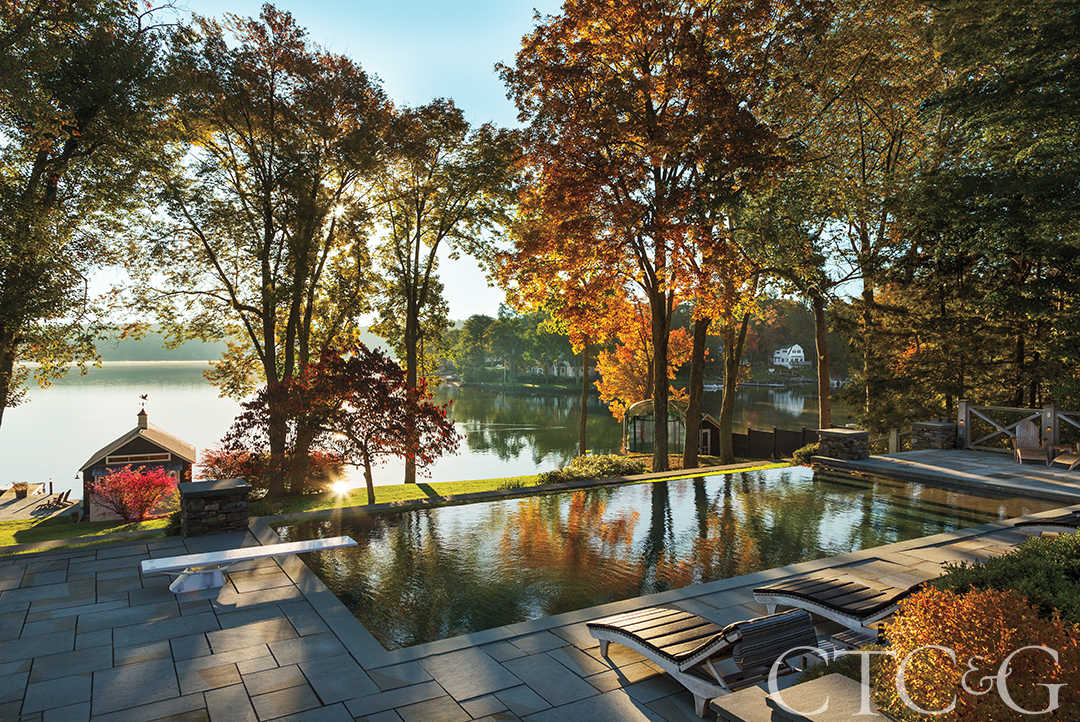 Lake House sunrise view