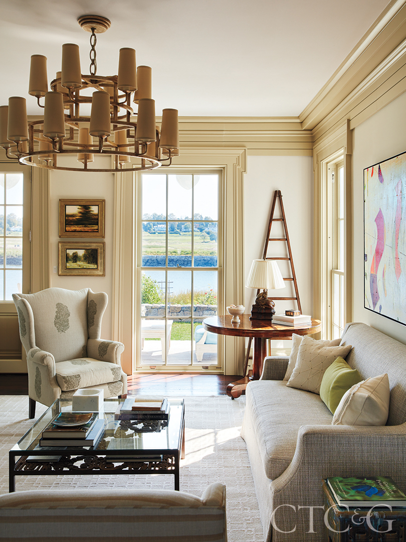 Antique Furniture In Farmhouse Style Living Room