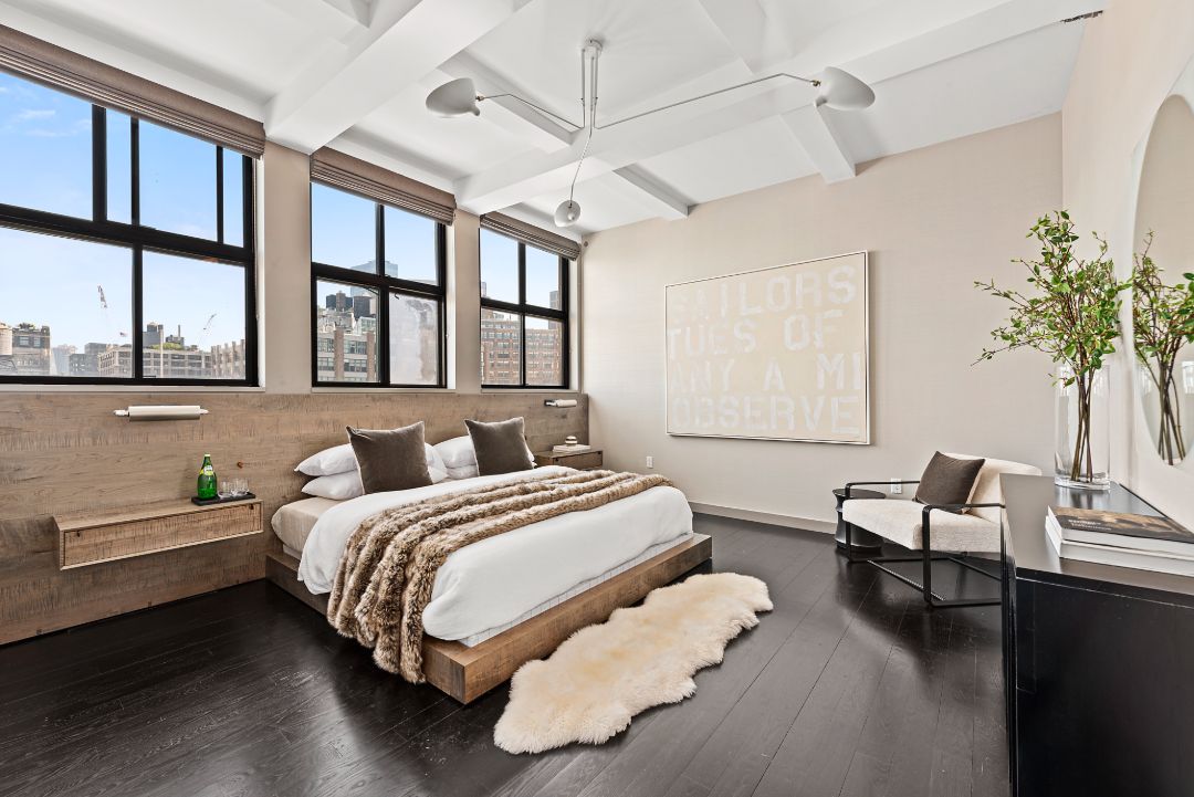 Jon Stewart Former Tribeca Penthouse Master Bedroom