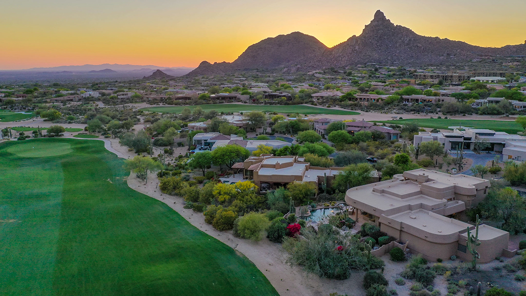 Sunset On Troon Country Club Golf Course