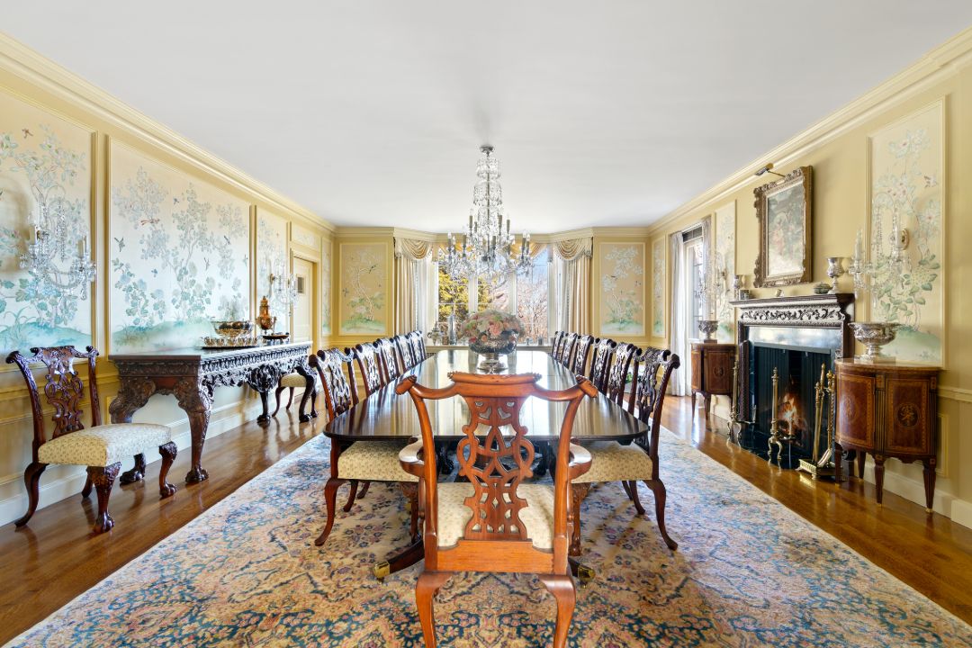Rockefeller Gold Coast Long Island Mansion Dining Room