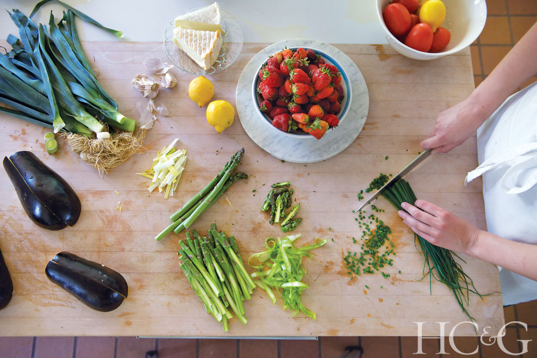 Shelter Island Summer Art Inspired Luncheon Food Prep