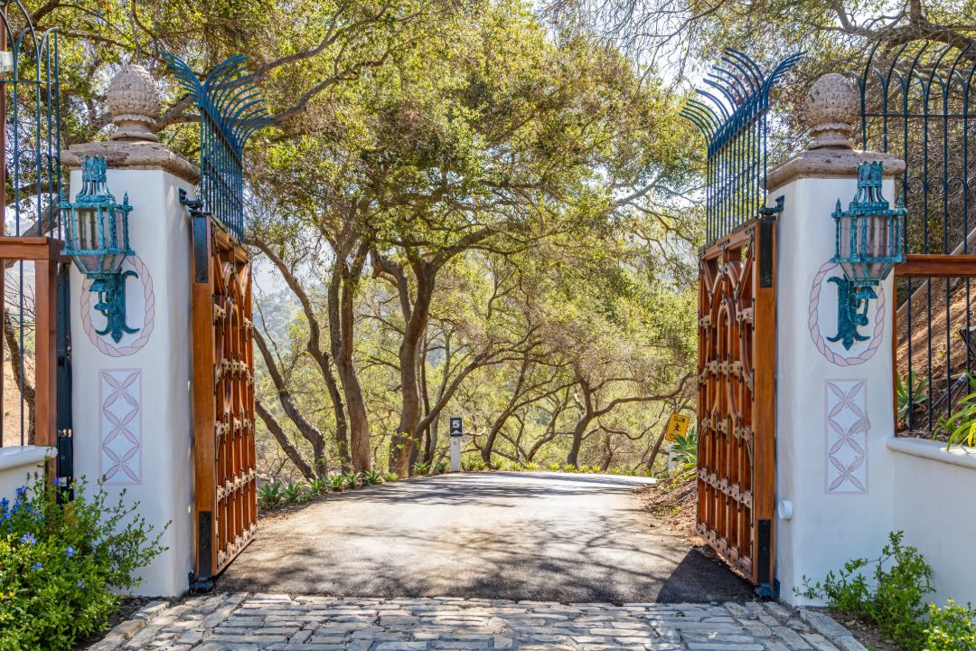 George Rosenthal Malibu Estate Gate