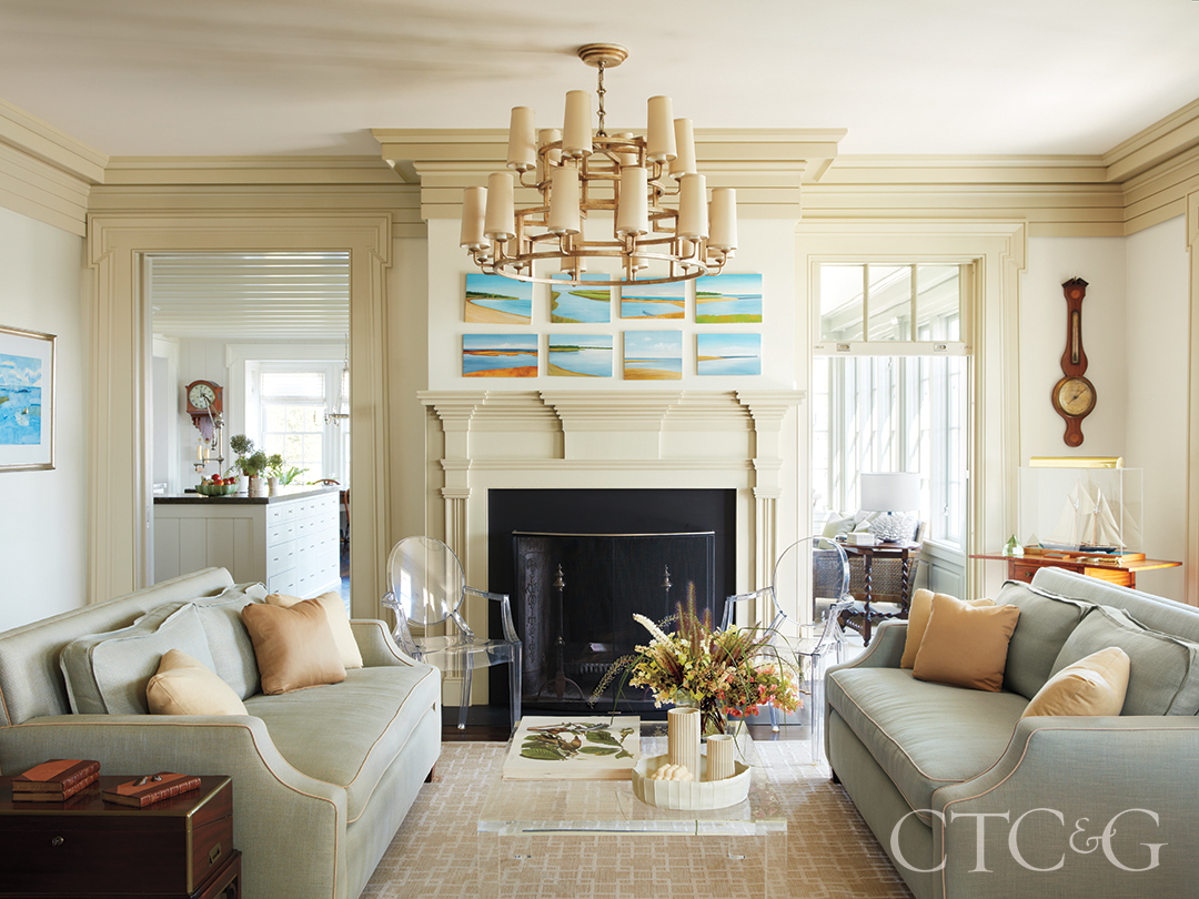 Waterfront Home Cozy Living Room