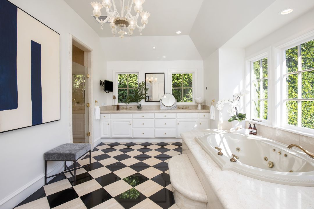 Louise Taper 617 North Rodeo Drive Master Bath