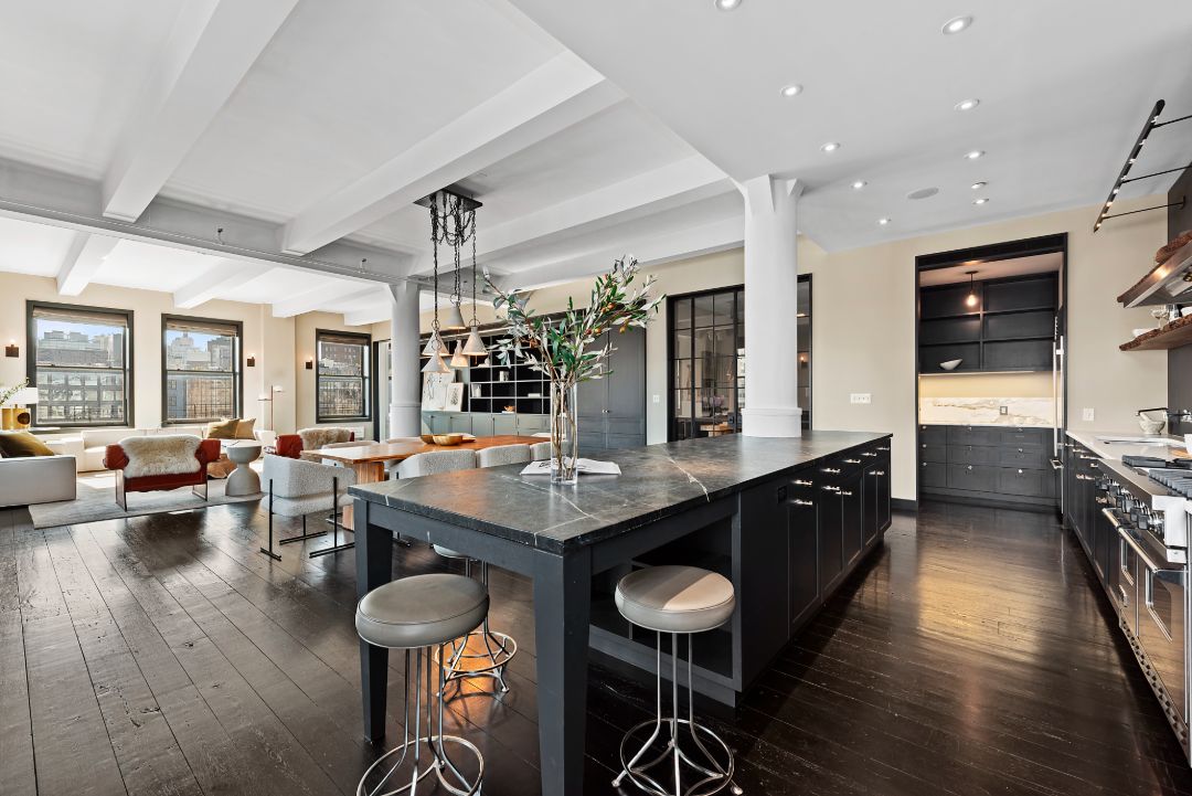 Jon Stewart Former Tribeca Penthouse Kitchen Island