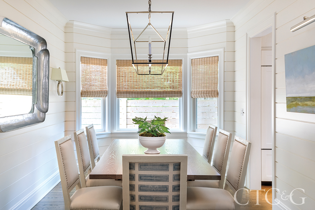 Dining room with neutral palette