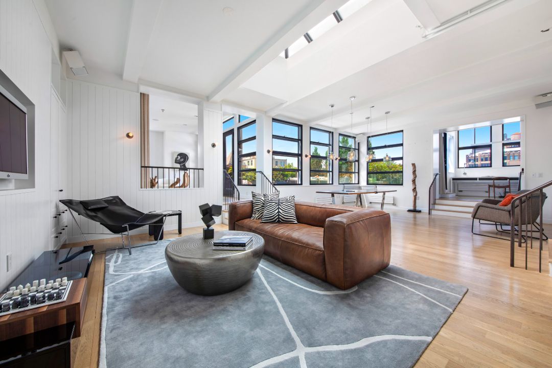 Jon Stewart Former Tribeca Penthouse Living Room
