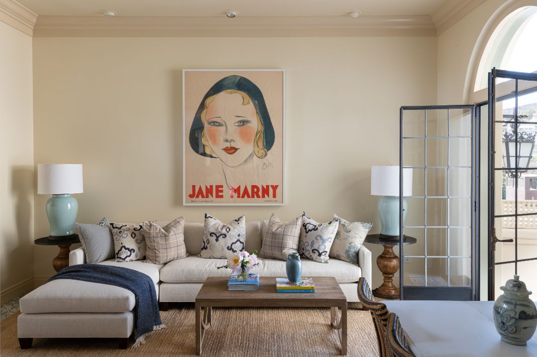 Dodgers Owner Laughlinpark Los Feliz Estate Family Room Art