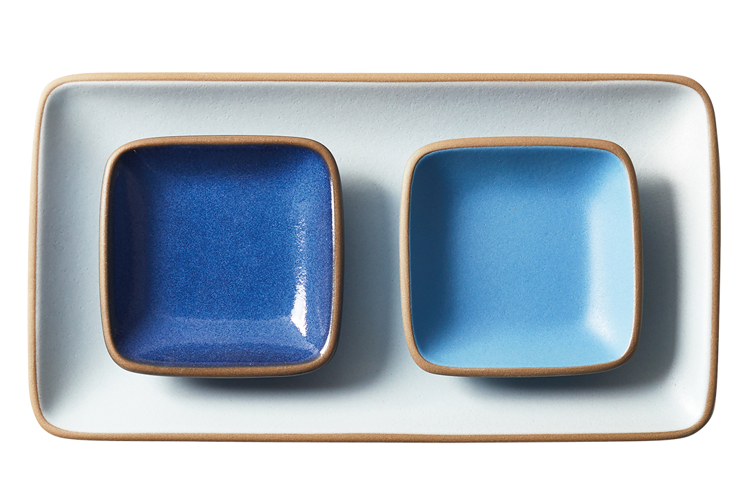 Blue Plaza Tray set