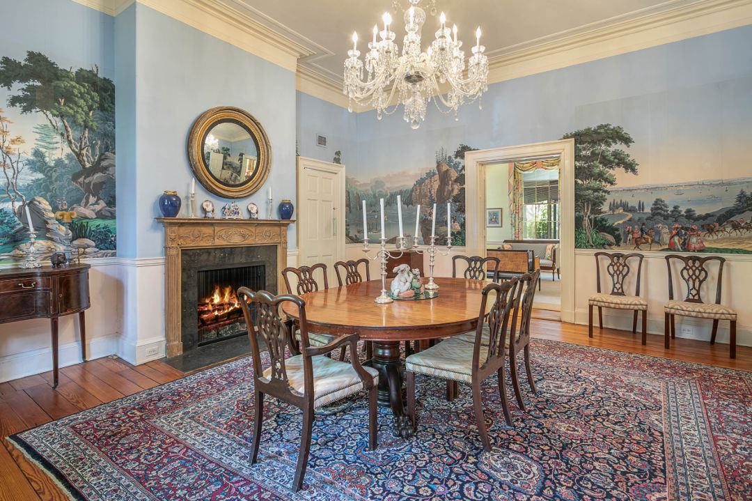 Historic Georgetown Federalist Temporary Home To Jackie Kennedy Dining Room Fireplace