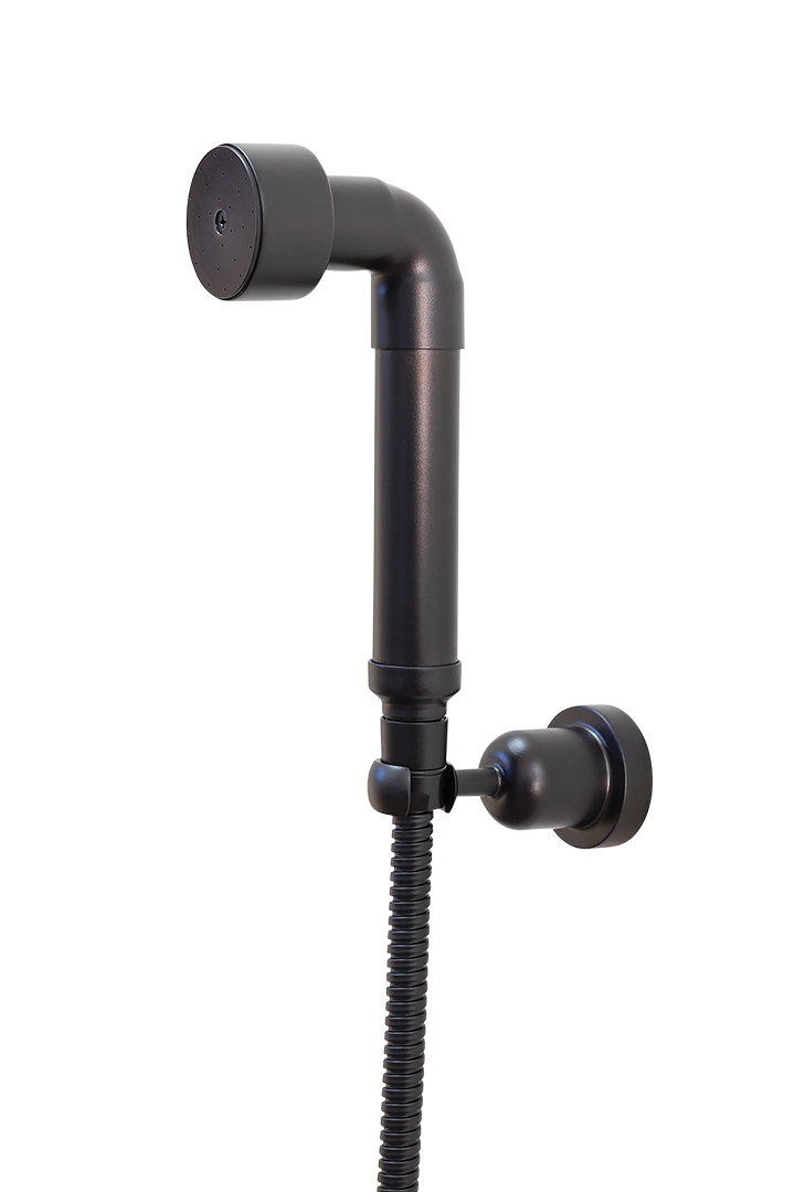 matte black wand hand shower