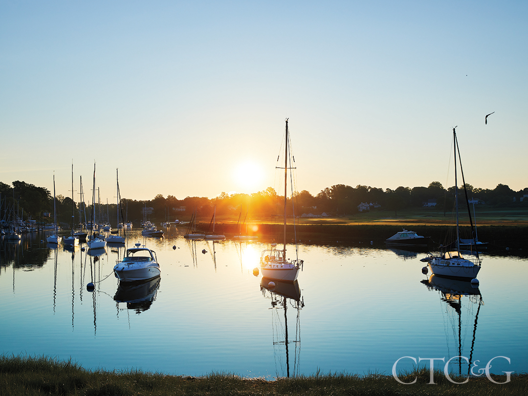 Sunset Views Overlooking The Harbor