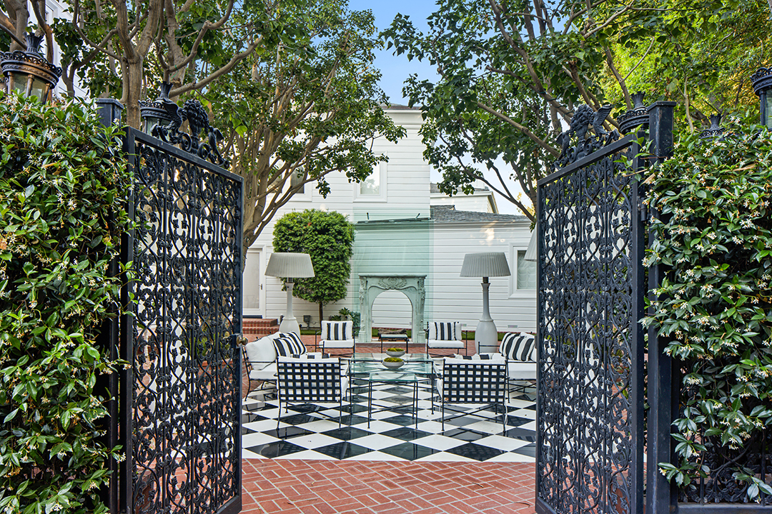 Max Azria's Holmby Hills Estate Entrance