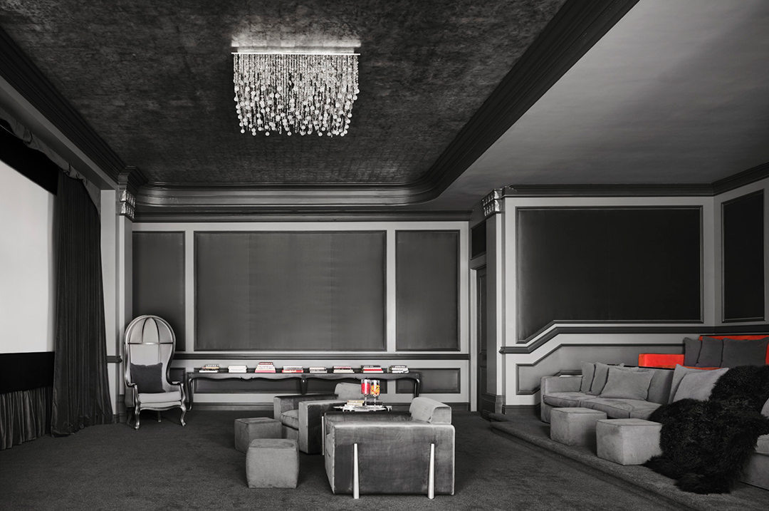 Max Azria's Holmby Hills Estate Movie Theater