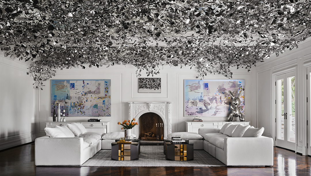Max Azria's Holmby Hills Estate great room
