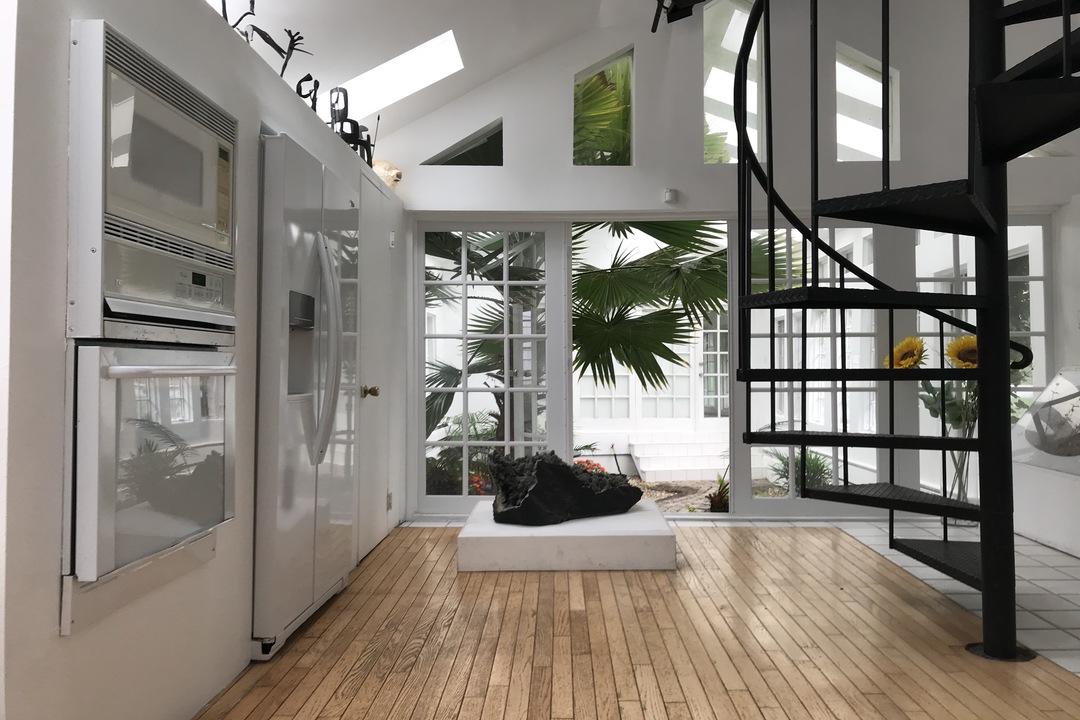 Clinton Mass Private Island Home Kitchen Spiral Stair