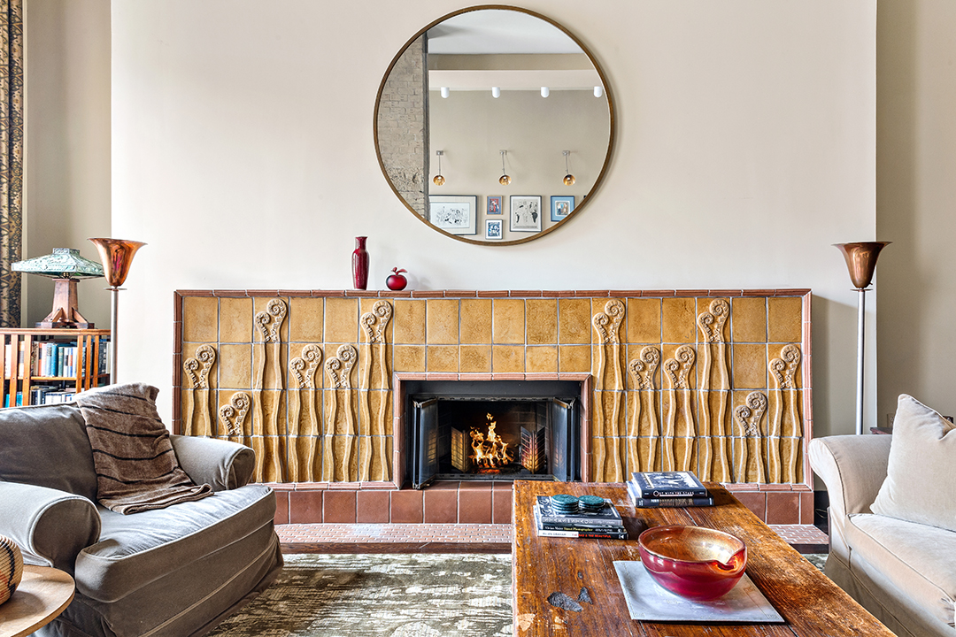 Actor Nathan Lane Puts Longtime Tribeca Triplex On The Market Fireplace B