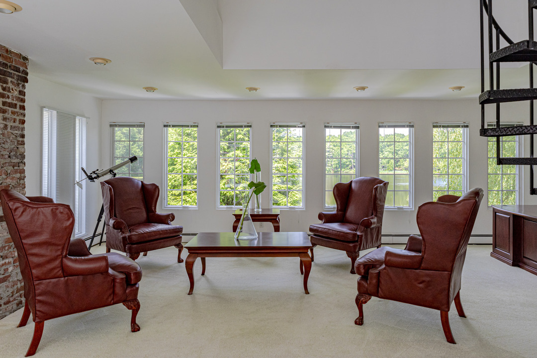 Clinton Mass Private Island Home Upstairs Sitting Area