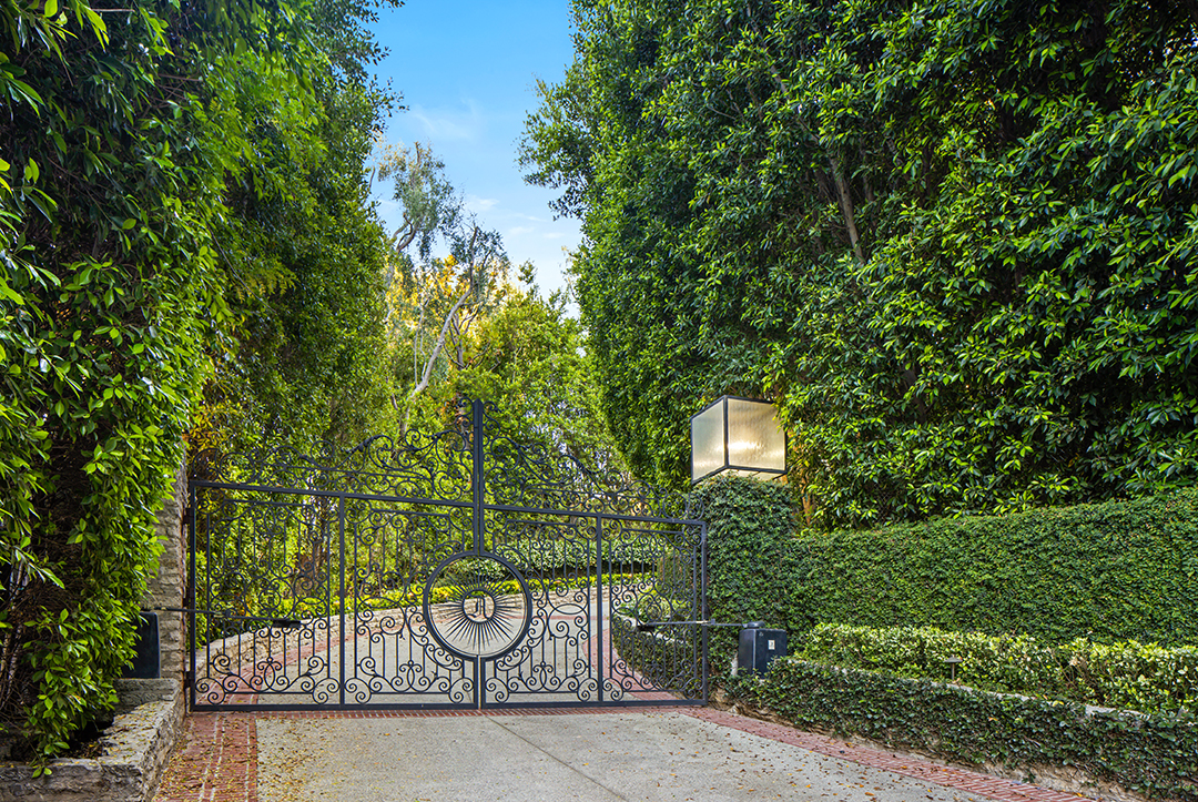 Max Azria's Holmby Hills Estate gate