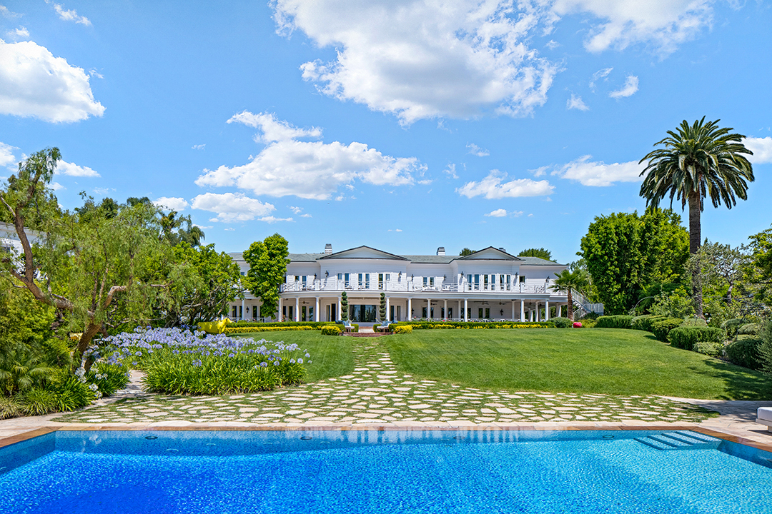 Max Azria's Holmby Hills Estate rear exterior