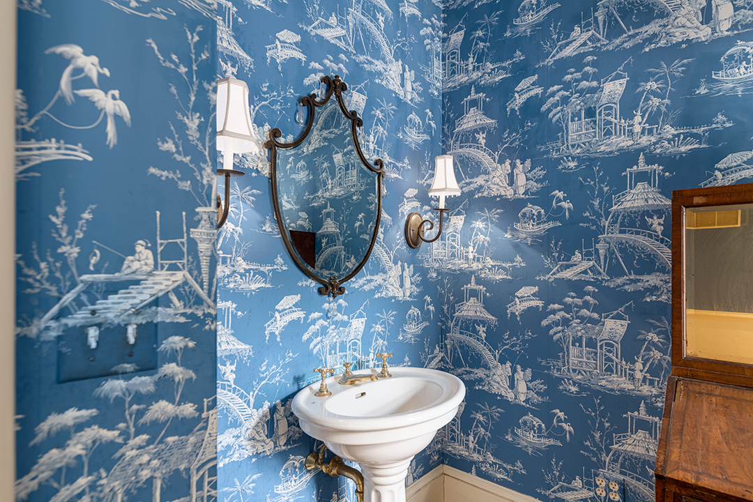 Enchanting Victorian Harkening To Gilmore Girls Lists In Southport Ct Powder Room