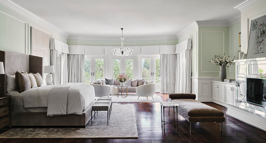 Max Azria's Holmby Hills Estate master bedroom