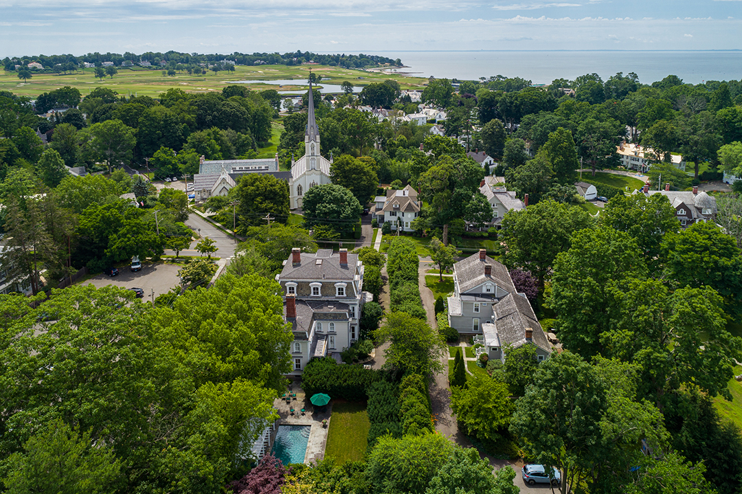 Enchanting Victorian Harkening To Gilmore Girls Lists In Southport Ct Aerial