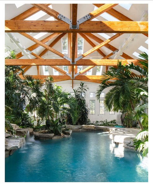 Clinton Mass Private Island Home Indoor Pool
