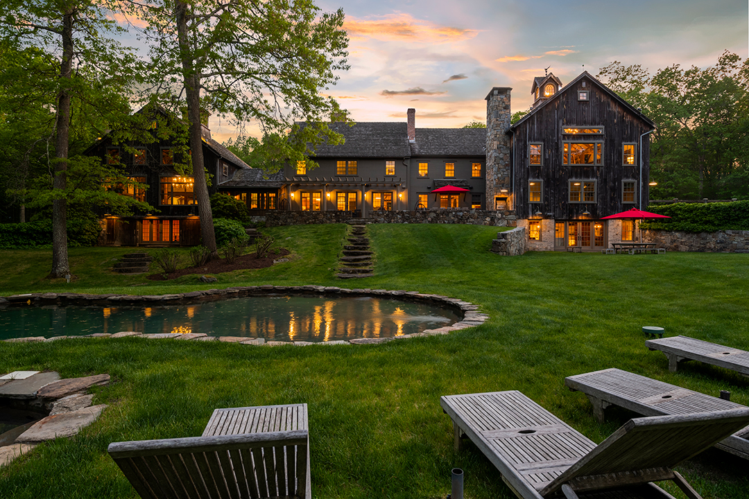 Roxbury Rustic Home For Sale Back